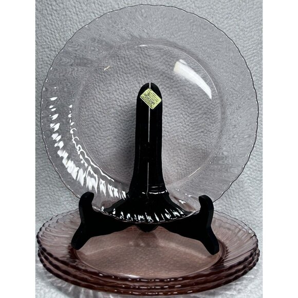 Arcoroc France 20 Piece Set Rosaline Swirling Pattern  Light Pink Vintage 1980s - Picture 9 of 16